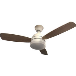 Lucas SY2054A Ανεμιστήρας Οροφής 106cm 37W με Φως & Τηλεχειριστήριο Λευκός Καφέ