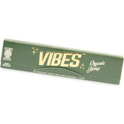 VIBES Organic Hemp Papers King Size Slim with Tips