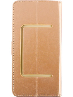 VOLTE-TEL BOOK SILICONE ΘΗΚΗ UNIVERSAL 5.9in-6.9in 16x8cm E GOLD