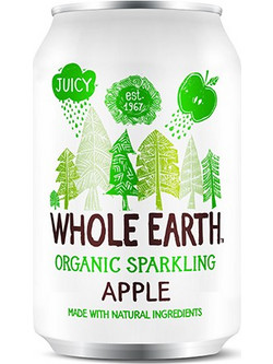 Ανθρακούχο ποτό Μήλο WHOLE EARTH (330ml) - Whole Earth