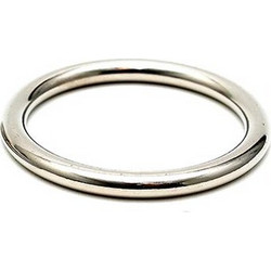 Rimba Bondage Play Metal Cock Ring Δαχτυλίδι Πέους Μεταλλικό Ασημί