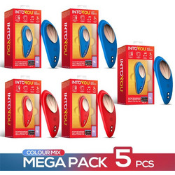Pack 5 Assorted Vibrating Panty with APP 2 red and 3 blue
