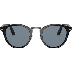 Persol 3108S 95/56 Ανδρικά Γυαλιά Ηλίου Στρογγυλά Κοκάλινα Μπλε με Μπλε Polarized Φακό