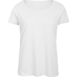 Γυναικείο T-Shirt TW056 B&C Triblend White