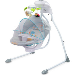 Caretero Bugies Relax Μωρού Κούνια με Μουσική έως 12kg Γκρι