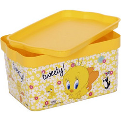 Δοχείο Πλαστικό Παιδικό 2300ml Tweety σε Κίτρινο Χρώμα Μ21 x Π14 x Υ10.5εκ. TnS 32-800-1356