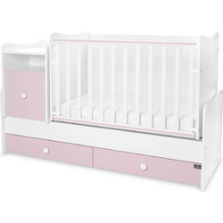 Lorelli Trend Plus Πολυμορφική Κούνια για Στρώμα 62x110cm White Pink 10150590038P
