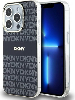 DKNY IML Mono & Stripe MagSafe case for iPhone 13 Pro Max - black