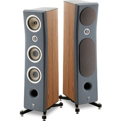 Focal Kanta Νο3 Ζεύγος Ηχείων Hi-Fi Δαπέδου 400W 3 Δρόμων Dark Grey Walnut