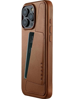 Θήκη Apple iPhone 16 Pro Max - MUJJO Full Leather Wallet Case Δερμάτινη Πορτοφόλι με MagSafe - Tan (MUJJO-CL-056-TN)