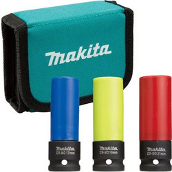 Makita E-12354 Καρυδάκια Εξάγωνα με Καρέ Υποδοχής 1/2" Σετ 3τμχ