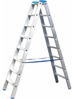 Pallbest Ultra Plus Διπλή Σκάλα Αλουμινίου 2x7 Σκαλοπάτια