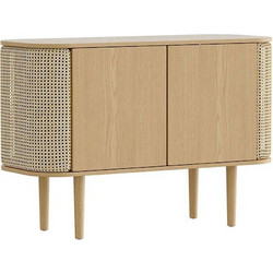 Μπουφές Treasures Venetian Cane 5622C5622-3 109x43x75cm Oak-Beige Umage Polyester,Ξύλο,Ατσάλι
