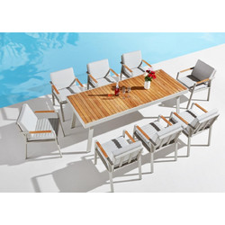 Nofi/D9 Dining Set Higold | SKU 01-00-1495 - 9τμχ - 1 τραπέζι 220x90x75cm