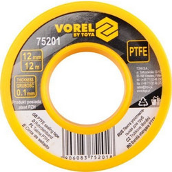 VOREL 75201 ΤΑΙΝΙΑ TEFLON 12mX12mmX0.1mm