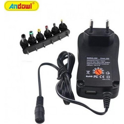 Andowl Ρυθμιζόμενο Universal Τροφοδοτικό 3 έως 12V 45W με 6 βύσματα Q-CD16P