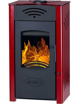 Colorato Vulkano Red Ατσάλινη Ξυλόσομπα Καλοριφέρ 24kW