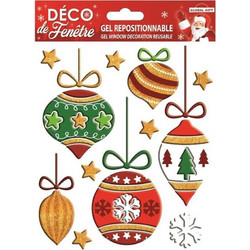 Χριστουγεννιάτικα αυτοκόλλητα Global gift gel 13,5X15cm (310520GEL)
