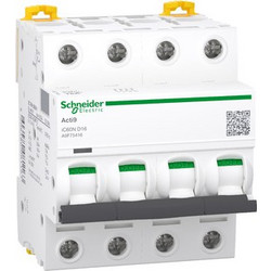 Acti 9 iC60N μικροαυτόματος διακόπτης 4P 32A καμπύλης D