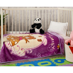 For Home 8581633 Κουβέρτα Βελουτέ 100x130cm Μωβ
