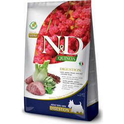 Farmina N&D Quinoa Digestion Grain Free Mini Adult with Lamb, Quinoa, Fennel, Mint & Artichoke 2.5kg