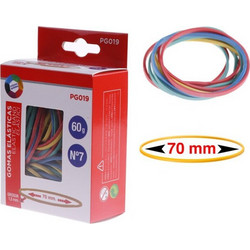 MP λαστιχάκια συσκευασίας PG019 σε κουτί No7 1.5x70mm 60g χρωματιστά