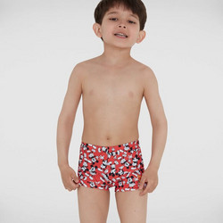 Speedo Essential Allover Aquashort Print 1 Αθλητικό Παιδικό Μαγιό Boxer για Αγόρι Μαύρο 805394-D830