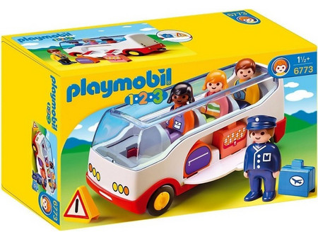 Playmobil 1-2-3 Tαξιδιωτικό Λεωφορείο για 1,5+ Ετών 6773