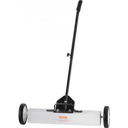 VEVOR 22,7 kg Rolling Magnetic Sweeper with Wheels, Push-Type Magnetic Pick Up Sweeper, 74 cm Large Magnet Pickup Sweeper Lawn with Telescoping Hand, Easy Cleanup of Workshop Garage Yard