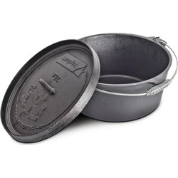 CAMPFIRE Camp Oven 4,2 Lt - 4.5Qt pre-seasoned, Μαντεμένια Κατσαρόλα, P92M-09