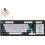 Keychron Q5 Max QMK/VIA Ασύρματο Μηχανικό Gaming Πληκτρολόγιο με Gateron Brown Διακόπτες RGB White Black