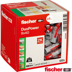 Fischer 535455 Βύσμα ναυλον Duopower 8x40 100τεμ