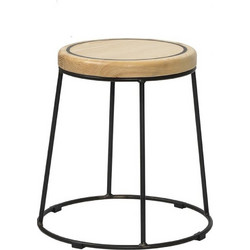 Σκαμπό Noe/S-L 02-00-1075 Φ45x47 Black-Natural