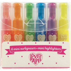 Djeco 6 Μίνι Μαρκαδόροι Υπογράμμισης - Highlighters