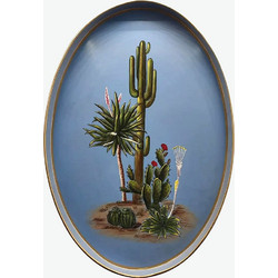 Δίσκος Les Ottomans Cactus Hand-Painted Tray