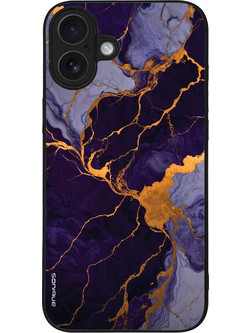 Sonique Marble Series Θήκη iPhone 16 Plus Purple