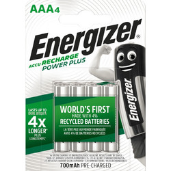 Energizer Accu Recharge Power Plus AAA 700mAh 4τμχ