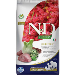 Farmina N&D Quinoa Digestion Grain Free All Breeds Adult with Lamb, Quinoa, Fennel, Mint & Artichoke 2.5kg