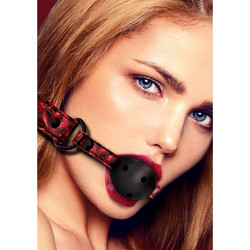 Ouch! Breathable Luxury Ball Gag Burgundy