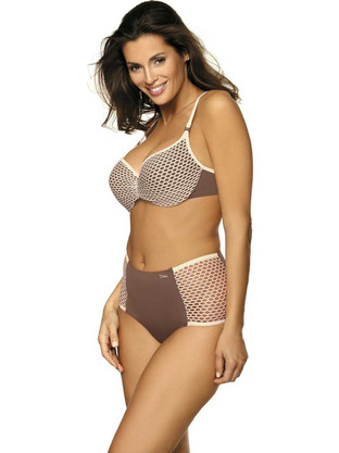 Marko Bikini Set με Ενίσχυση Ψηλόμεσο Μαύρο Λευκό M-477-113150
