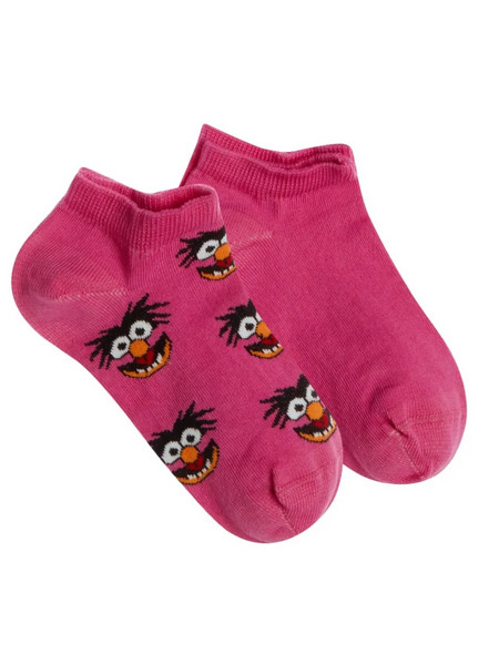 FMS Παιδικές Κάλτσες Sneaker Muppet Beaker - 2 Ζεύγη, Χρώμα Φούξια