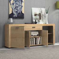 Μπουφές Joseph Megapap χρώμα φυσικό οξιάς 177x40x76εκ. - MEGAPAP