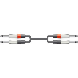 Chord 2M6J-J300 Καλώδιο Ήχου 2 x 6.3mm Mono Jack Plugs - 2 x 6.3mm Mono Jack Plugs 3m (Τεμάχιο)
