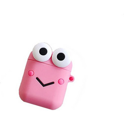Θήκη Σιλικόνης Cartoon cute frog για Apple Airpods, pink