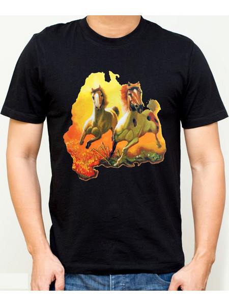 Ανδρικό T-Shirt Άγρια Άλογα - 9075