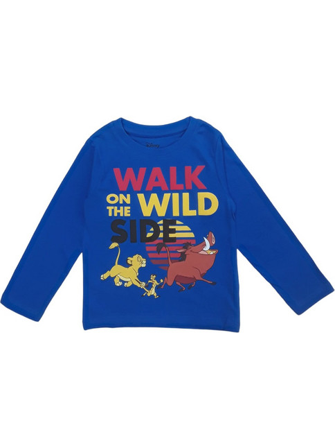 Disney Walk On The Wild Side Παιδικό Μπλουζάκι Μακρυμάνικο Μπλε 8020405