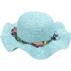Ψάθινο Καπέλο Girl Flower Turquoise 71201210010