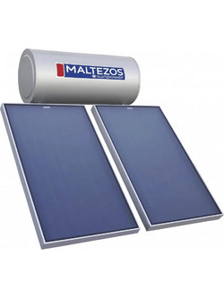 Maltezos Sunpower EM Ηλιακός Θερμοσίφωνας 200lt 2.7m² Glass Τριπλής Ενέργειας