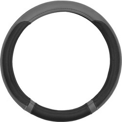 Autoline Κάλυμμα Τιμονιού MOXI 38 cm - ΜΑΥΡΟ/ΓΚΡΙ