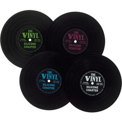 MusikBoutique Record Coasters Set 4 pcs